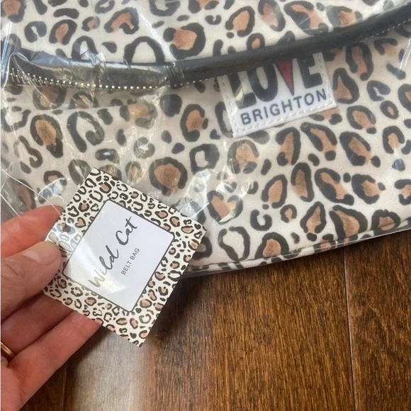 Brighton Wild Cat Love Belt Bag Leopard Cheetah Animal Print Sling Bag Crossbody - Picture 3 of 6